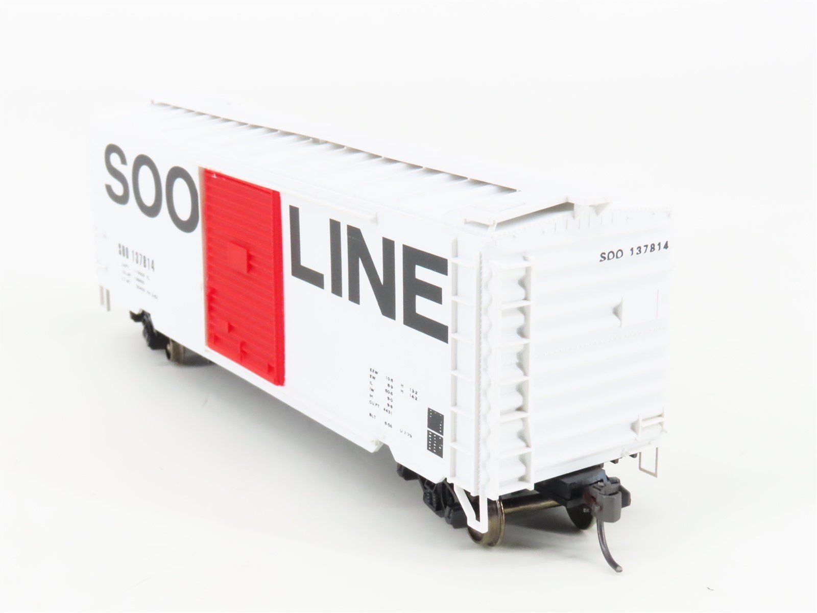 HO Scale Accurail 3423 SOO Line 40' PS-1 Steel Box Car #137814 - Upgraded