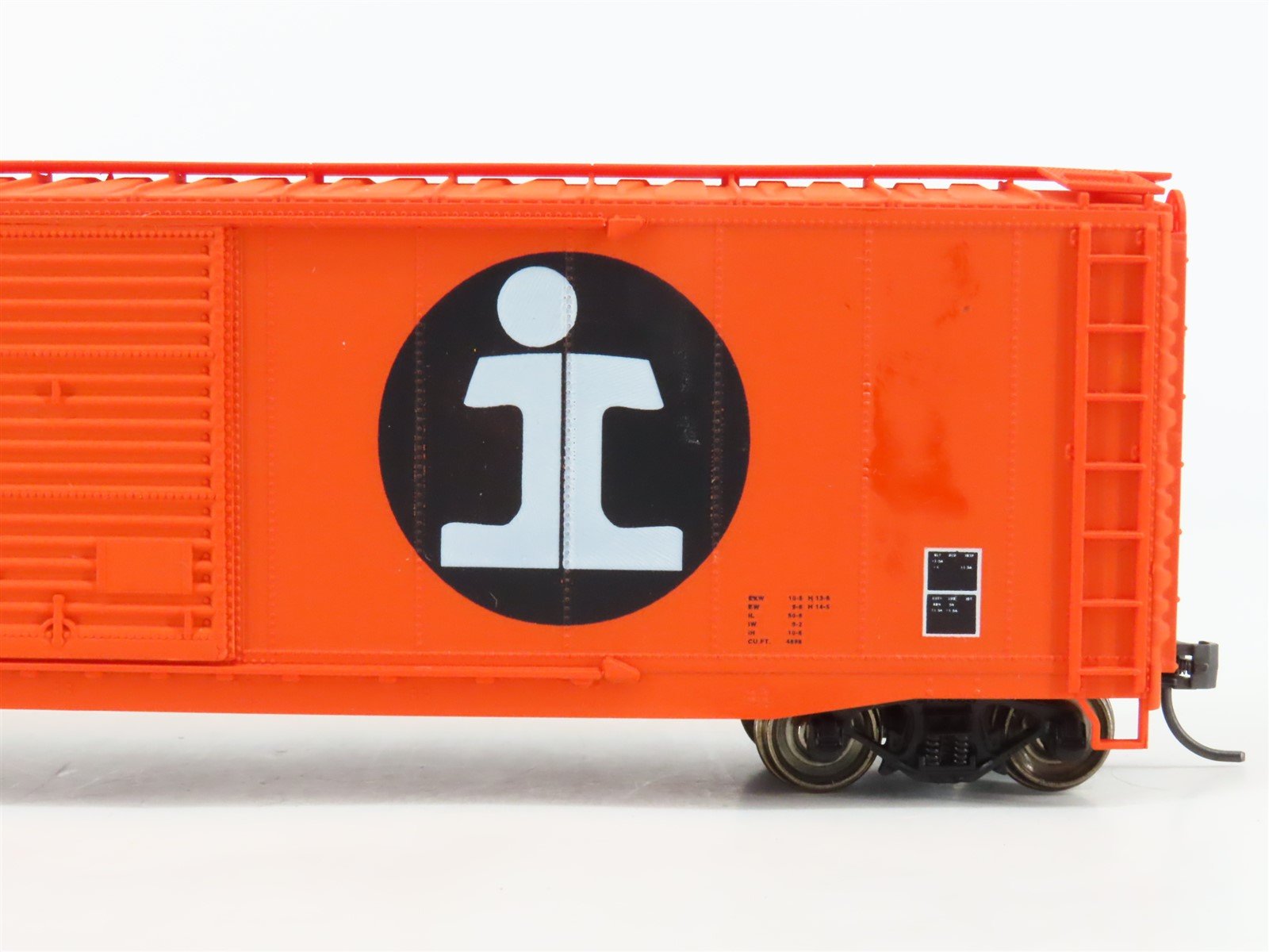 HO Accurail 5002 IC Illinois Central 50' AAR Steel Box Car #523396 - Upgraded