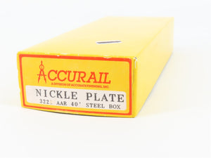 HO Accurail 3221 NKP Nickel Plate Road 40' AAR Steel Box Car #7277 - Upgraded