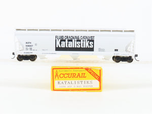 HO Scale Accurail 1558 ACFX Katalistiks 3-Bay Covered Hopper #59697 - Upgraded