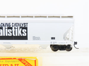 HO Scale Accurail 1558 ACFX Katalistiks 3-Bay Covered Hopper #59697 - Upgraded