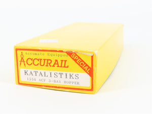 HO Scale Accurail 1558 ACFX Katalistiks 3-Bay Covered Hopper #59697 - Upgraded