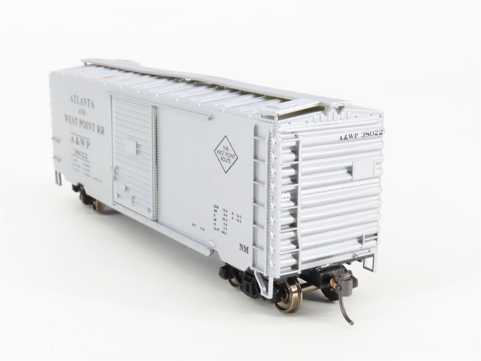 HO Accurail 3422 A&WP Atlanta & West Point 40' PS-1 Box Car #38022 - Upgraded