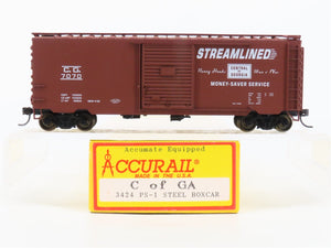 HO Scale Accurail 3424 CG Central of Georgia 40' PS-1 Box Car #7070 - Upgraded