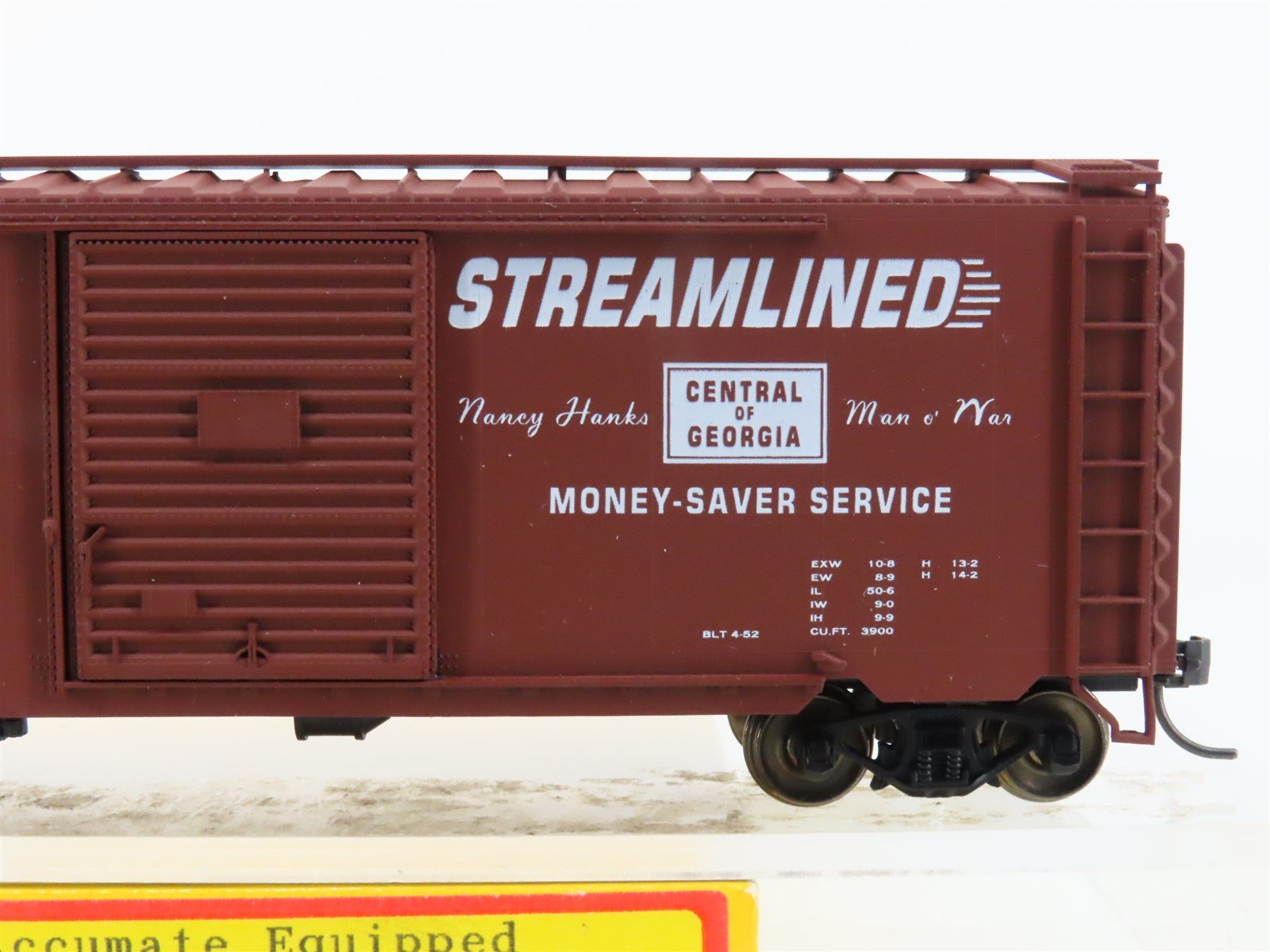 HO Scale Accurail 3424 CG Central of Georgia 40' PS-1 Box Car #7070 - Upgraded