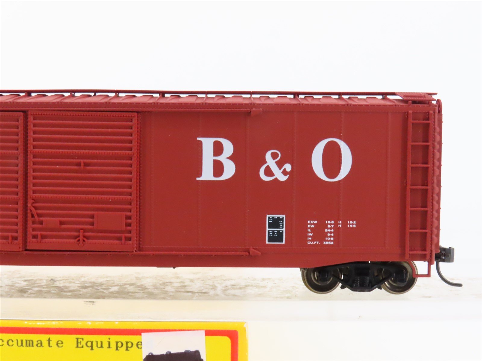 HO Accurail 5202 B&O Baltimore & Ohio 50' AAR Steel Box Car #289247 - Upgraded