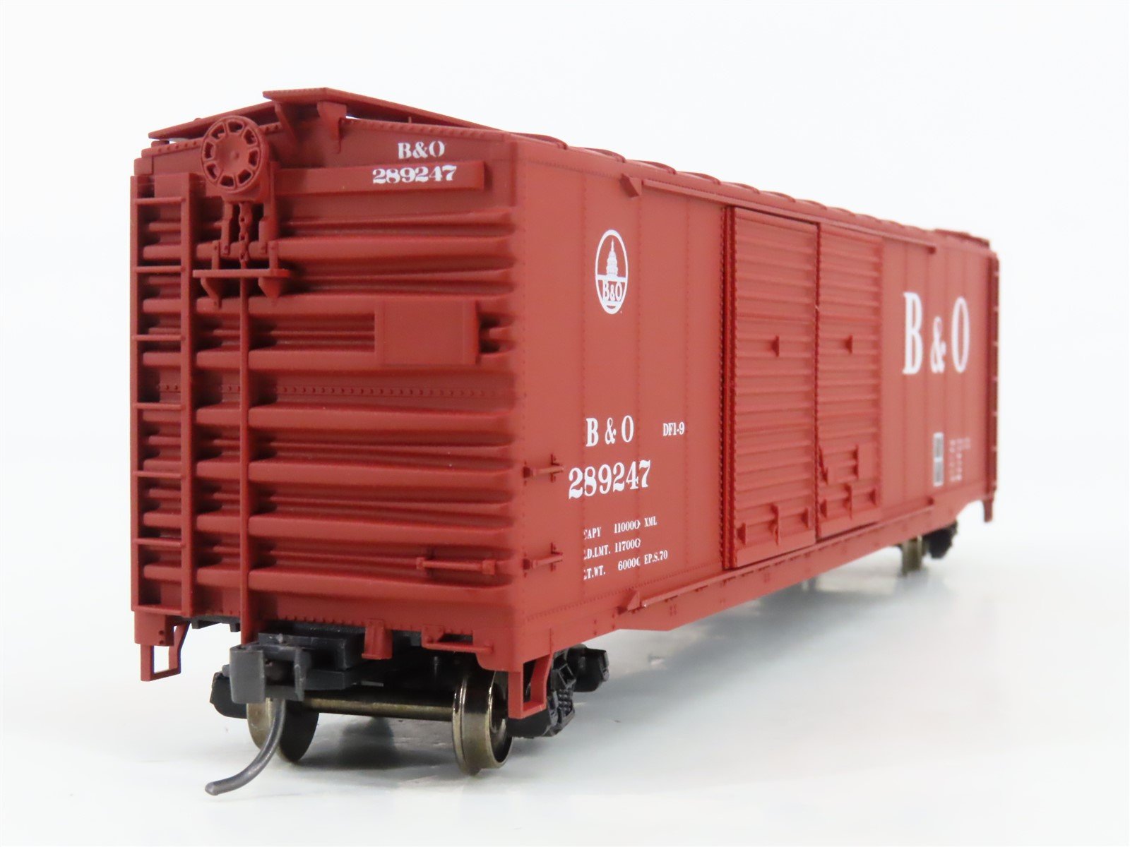 HO Accurail 5202 B&O Baltimore & Ohio 50' AAR Steel Box Car #289247 - Upgraded