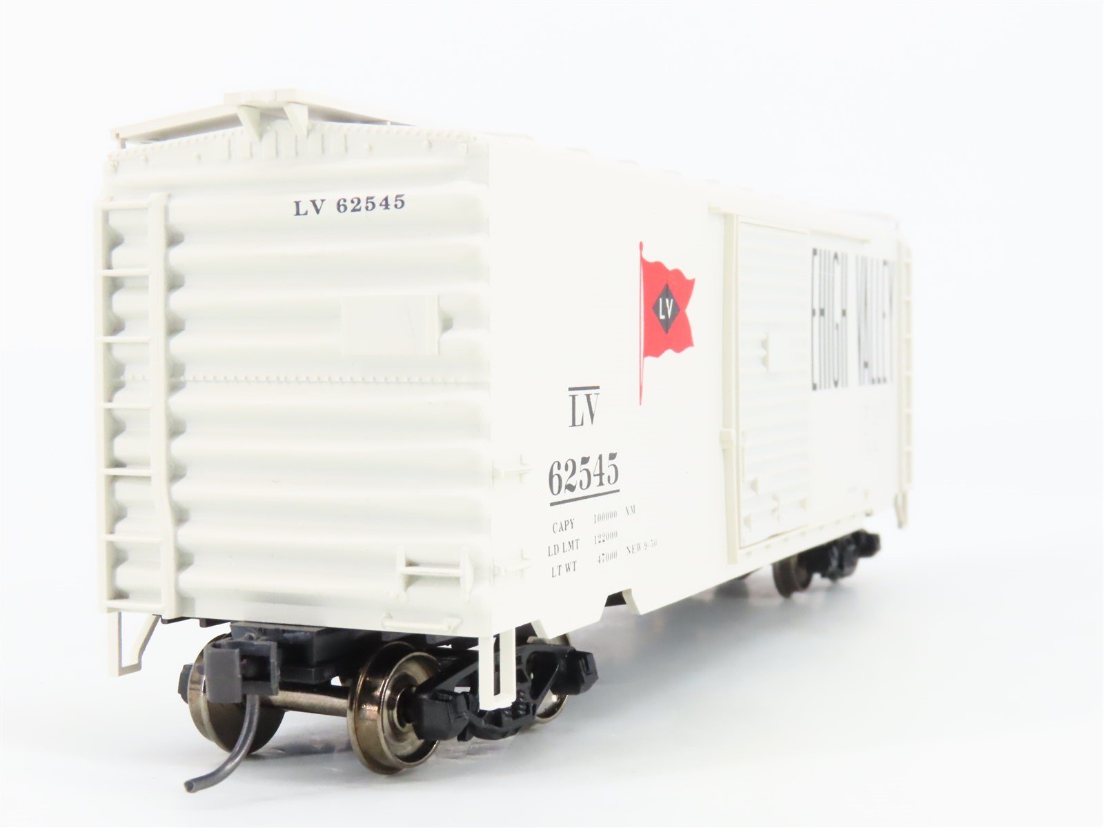 HO Scale Accurail 3410 LV Lehigh Valley 40' PS-1 Steel Box Car #62545 - Upgraded