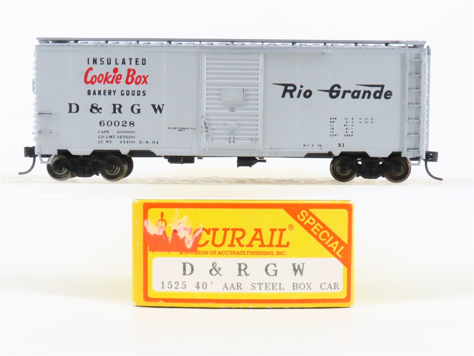 HO Scale Accurail 1525 D&RGW 