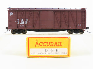 HO Accurail 4202 D&H Delaware & Hudson 40' OB Wood Box Car #17384 - Upgraded