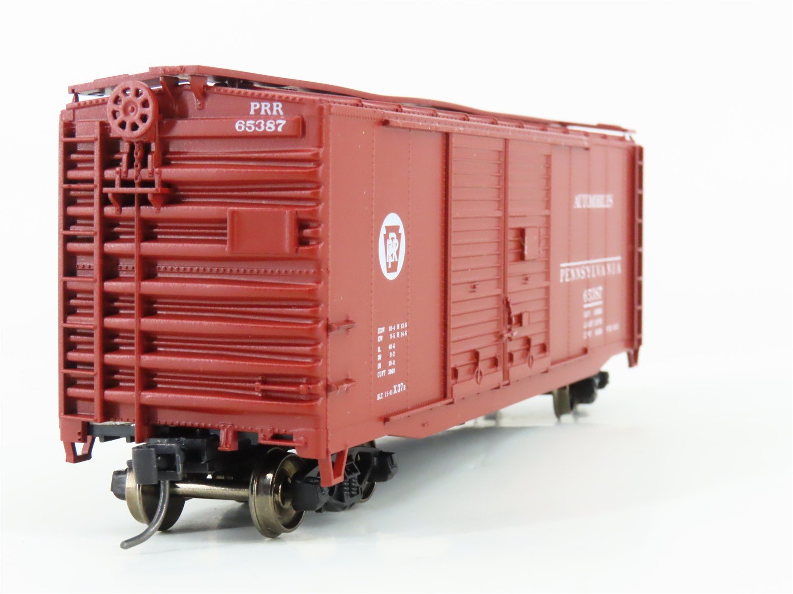 HO Scale Accurail 3009 PRR Pennsylvania 40' Double Door Box Car #65387 -Upgraded