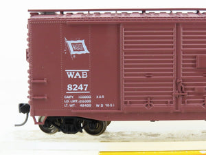 HO Scale Accurail 3011 WAB Wabash 40' Double Door Steel Box Car #8247 - Upgraded
