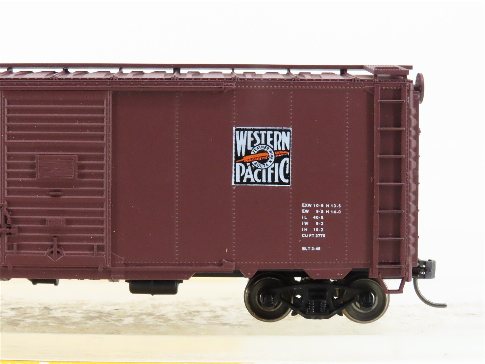 HO Scale Accurail 3224 WP Western Pacific 40' AAR Steel Box Car #20751 -Upgraded