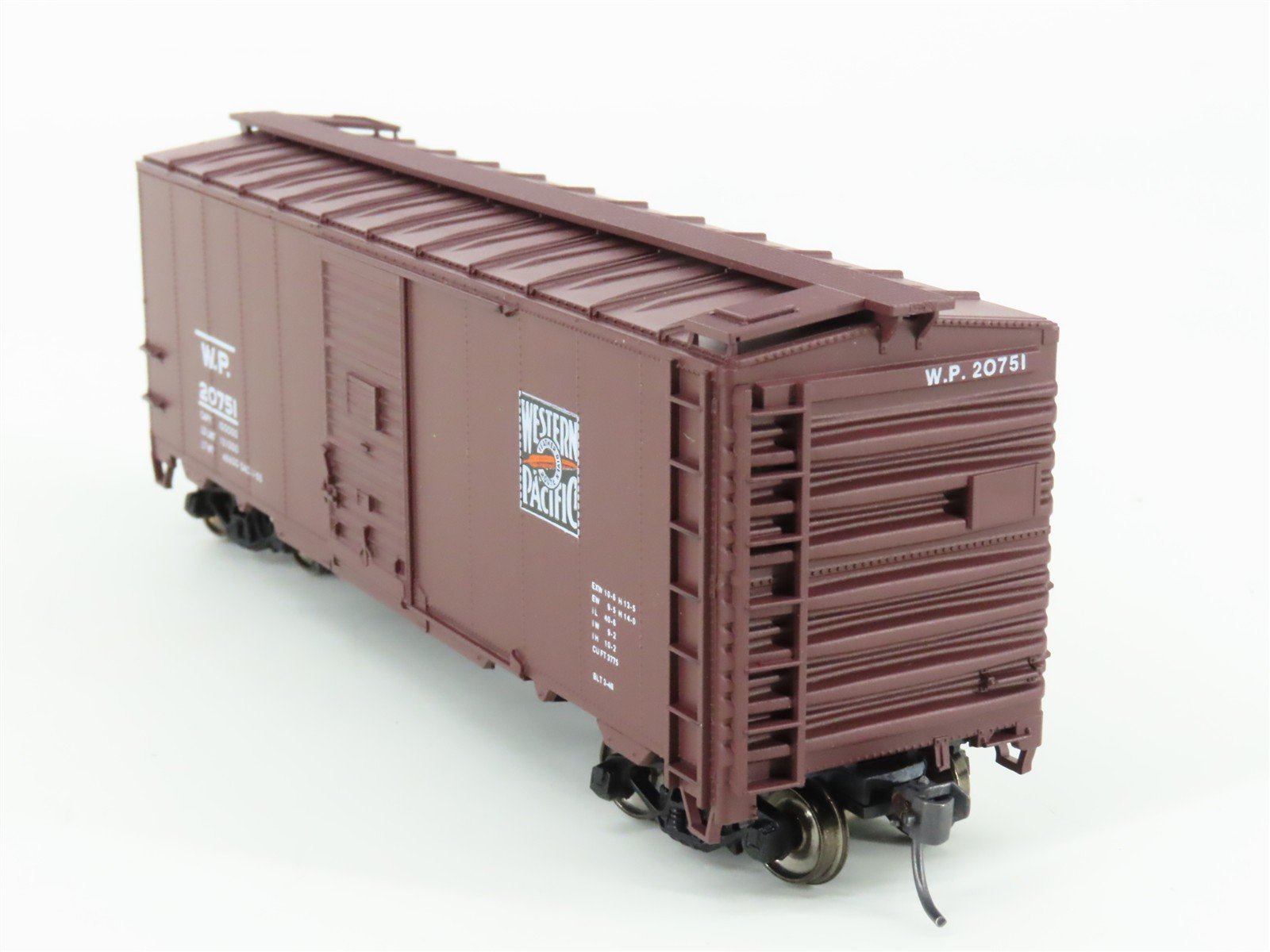 HO Scale Accurail 3224 WP Western Pacific 40' AAR Steel Box Car #20751 -Upgraded
