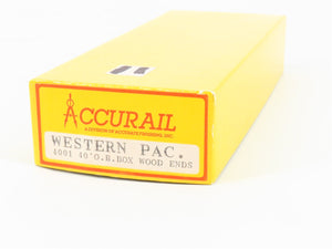 HO Scale Accurail 4001 WP Western Pacific 40' OB Wood Box Car #26091 - Upgraded