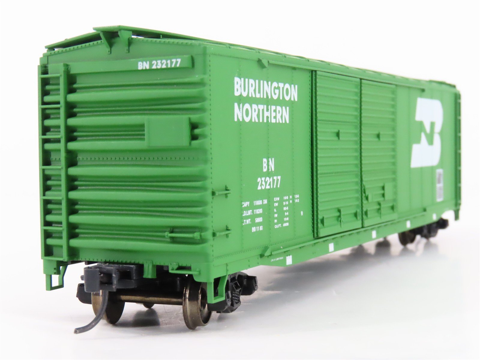 HO Accurail 5203 BN Burlington Northern 50' Double Door Box Car #232177 Upgraded