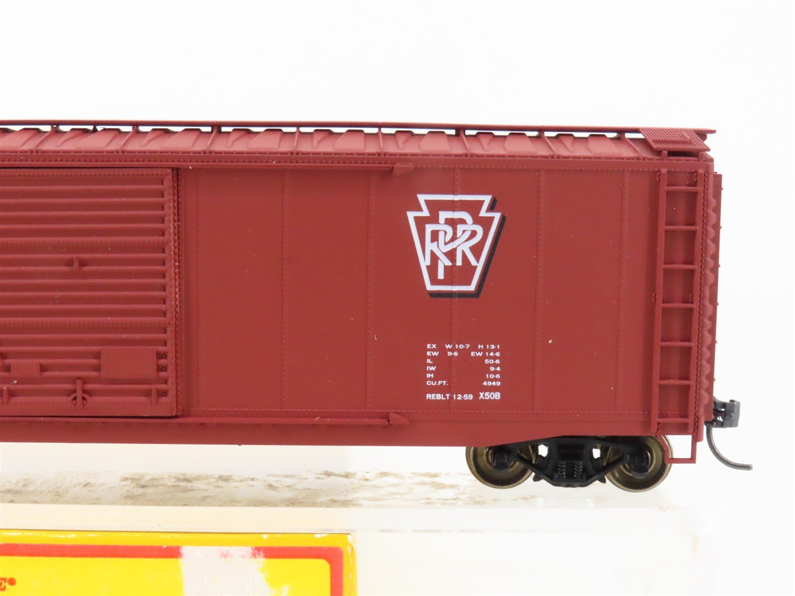HO Accurail 5006 PRR Pennsylvania 50' AAR Single Door Box Car #607875 - Upgraded