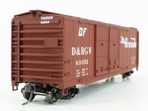 HO Scale Accurail 5205 D&RGW Rio Grande 50' Double Door Box Car #63652 -Upgraded