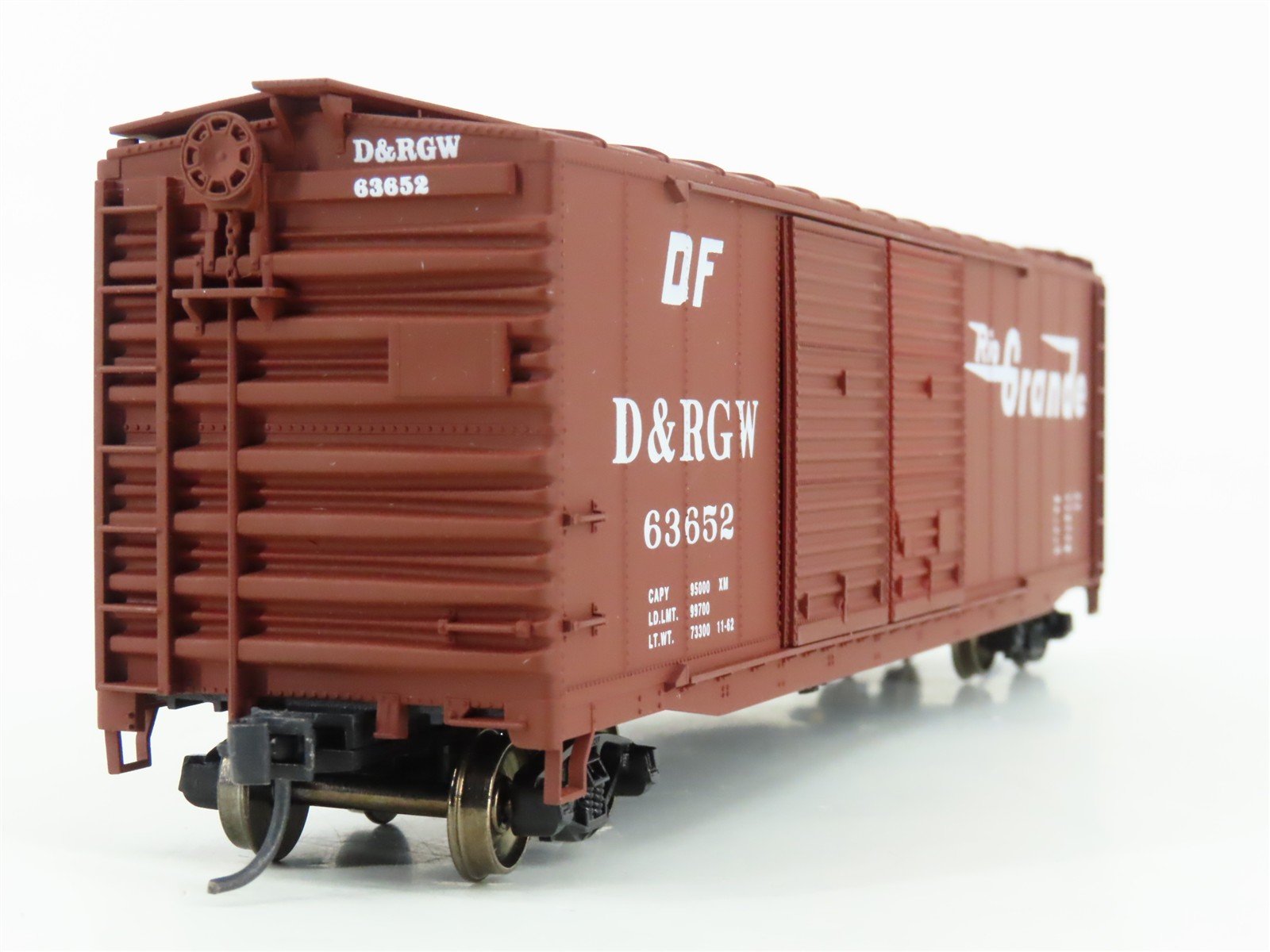 HO Scale Accurail 5205 D&RGW Rio Grande 50' Double Door Box Car #63652 -Upgraded