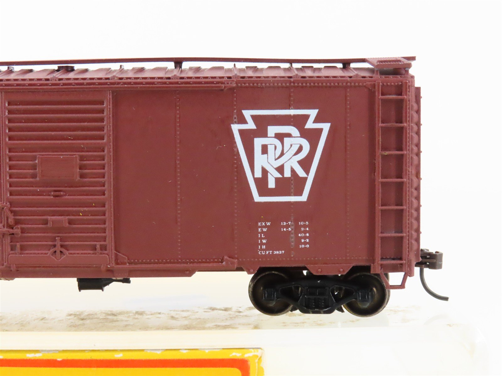 HO Scale Accurail 3200 PRR Pennsylvania 40' AAR Steel Box Car #71728 - Custom
