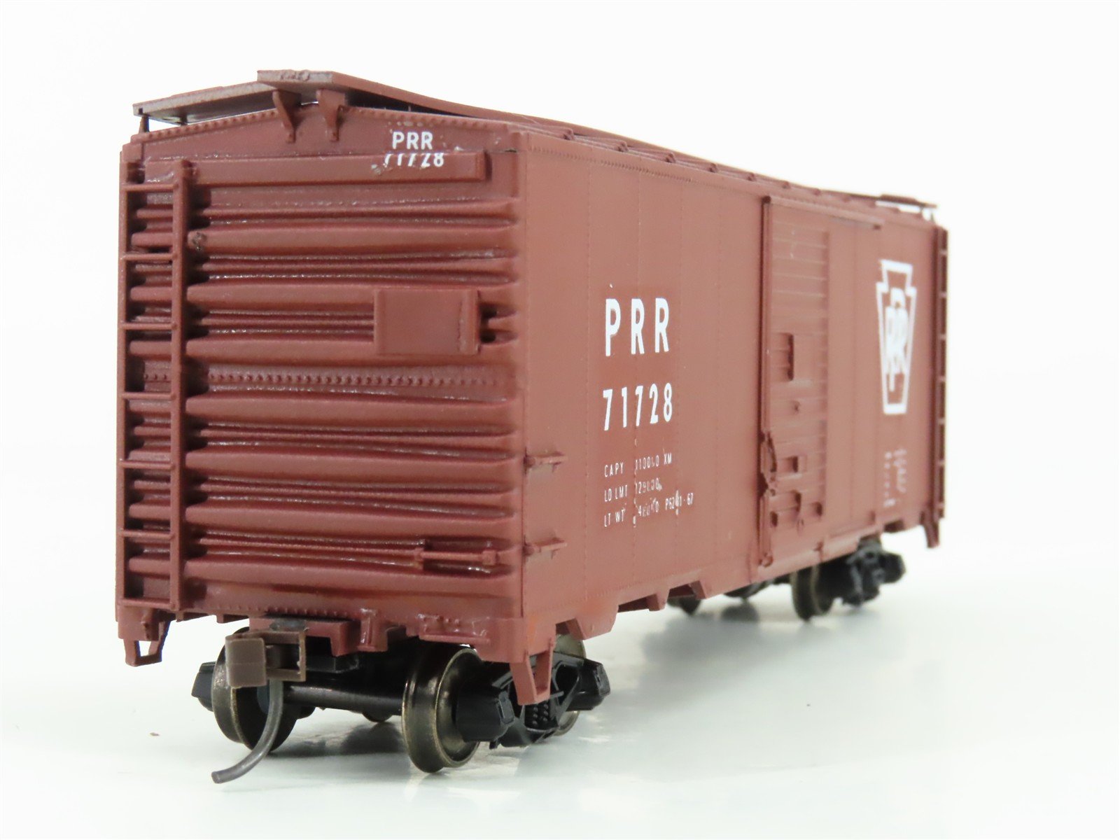 HO Scale Accurail 3200 PRR Pennsylvania 40' AAR Steel Box Car #71728 - Custom