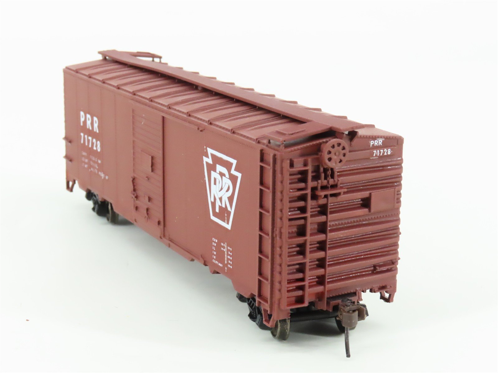 HO Scale Accurail 3200 PRR Pennsylvania 40' AAR Steel Box Car #71728 - Custom