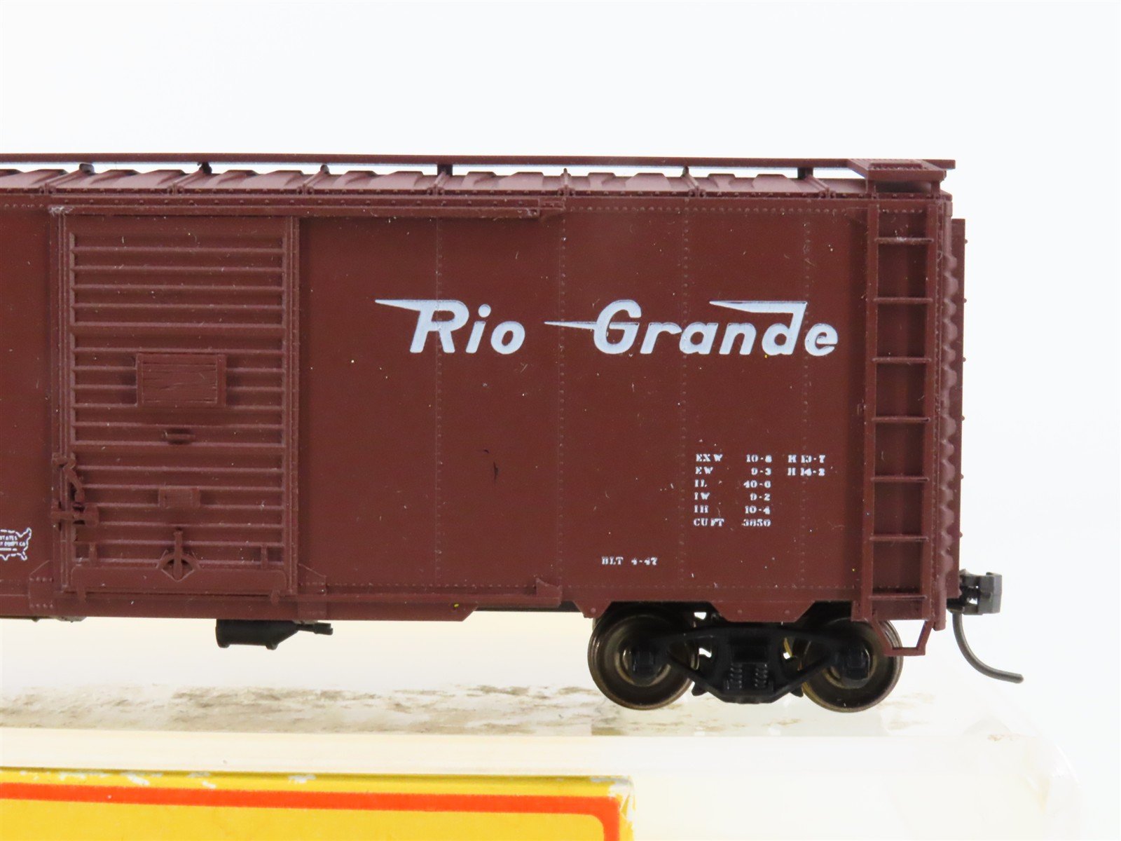HO Scale Accurail 3207 D&RGW Rio Grande 40' AAR Steel Box Car #67509 - Upgraded