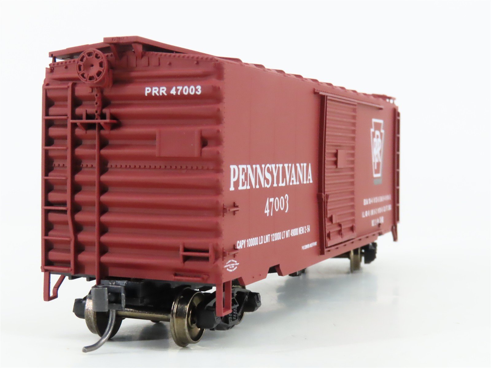 HO Scale Accurail 3421 PRR Pennsylvania 40' PS-1 Steel Box Car #47003 - Upgraded
