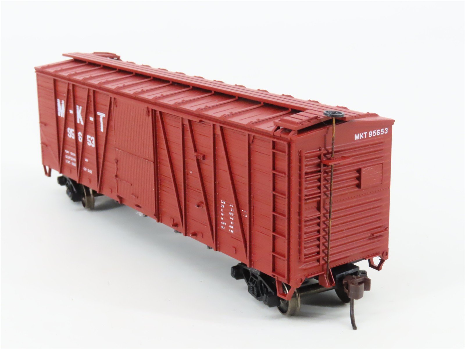 HO Accurail 4203 MKT Missouri-Kansas-Texas 40' OB Wood Box Car #95653 - Upgraded