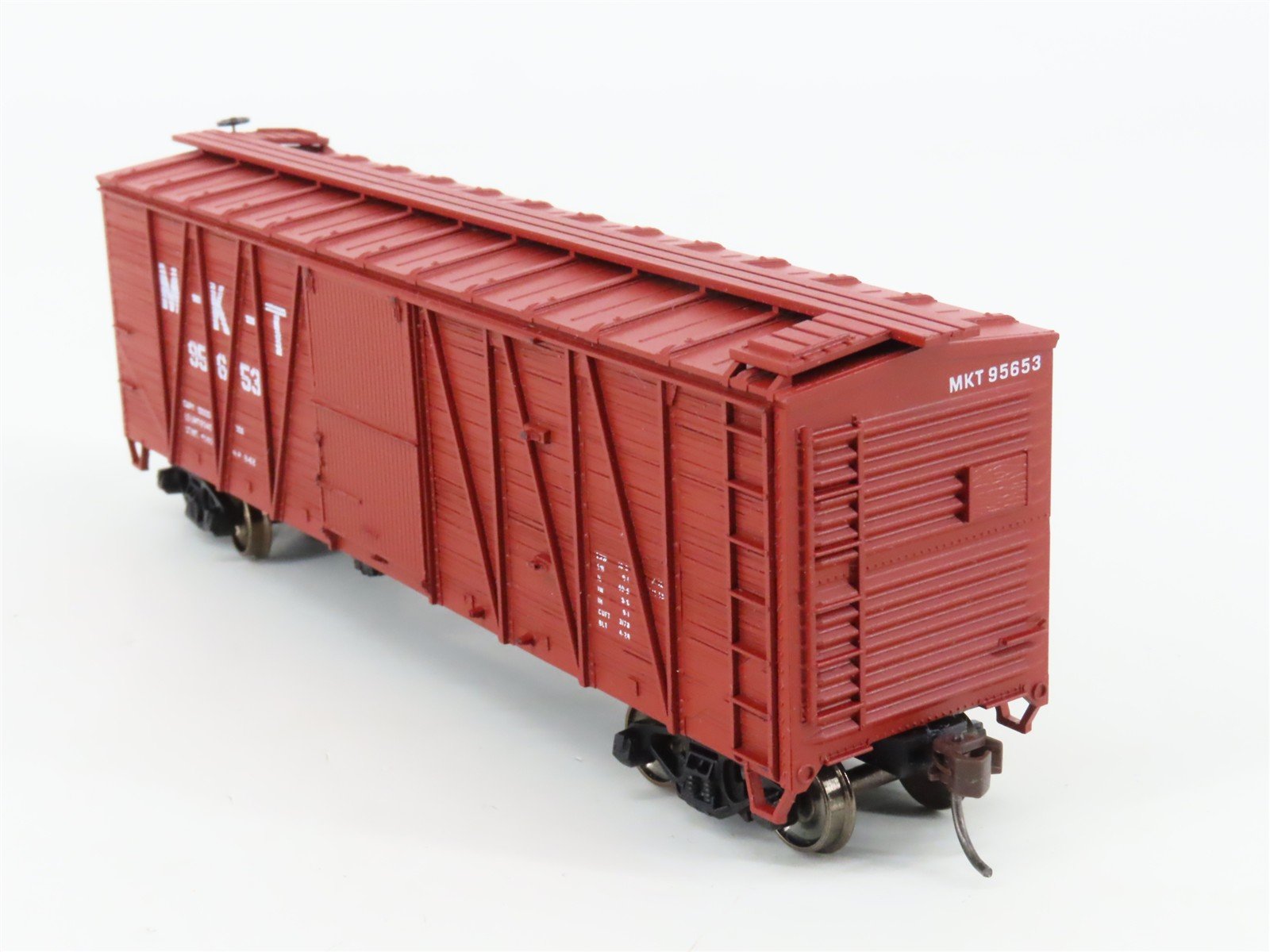 HO Accurail 4203 MKT Missouri-Kansas-Texas 40' OB Wood Box Car #95653 - Upgraded