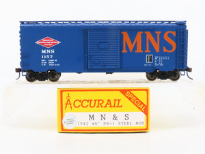 HO Accurail 1542 MNS Minneapolis Northfield & Southern 40' Box Car 1157 Upgraded