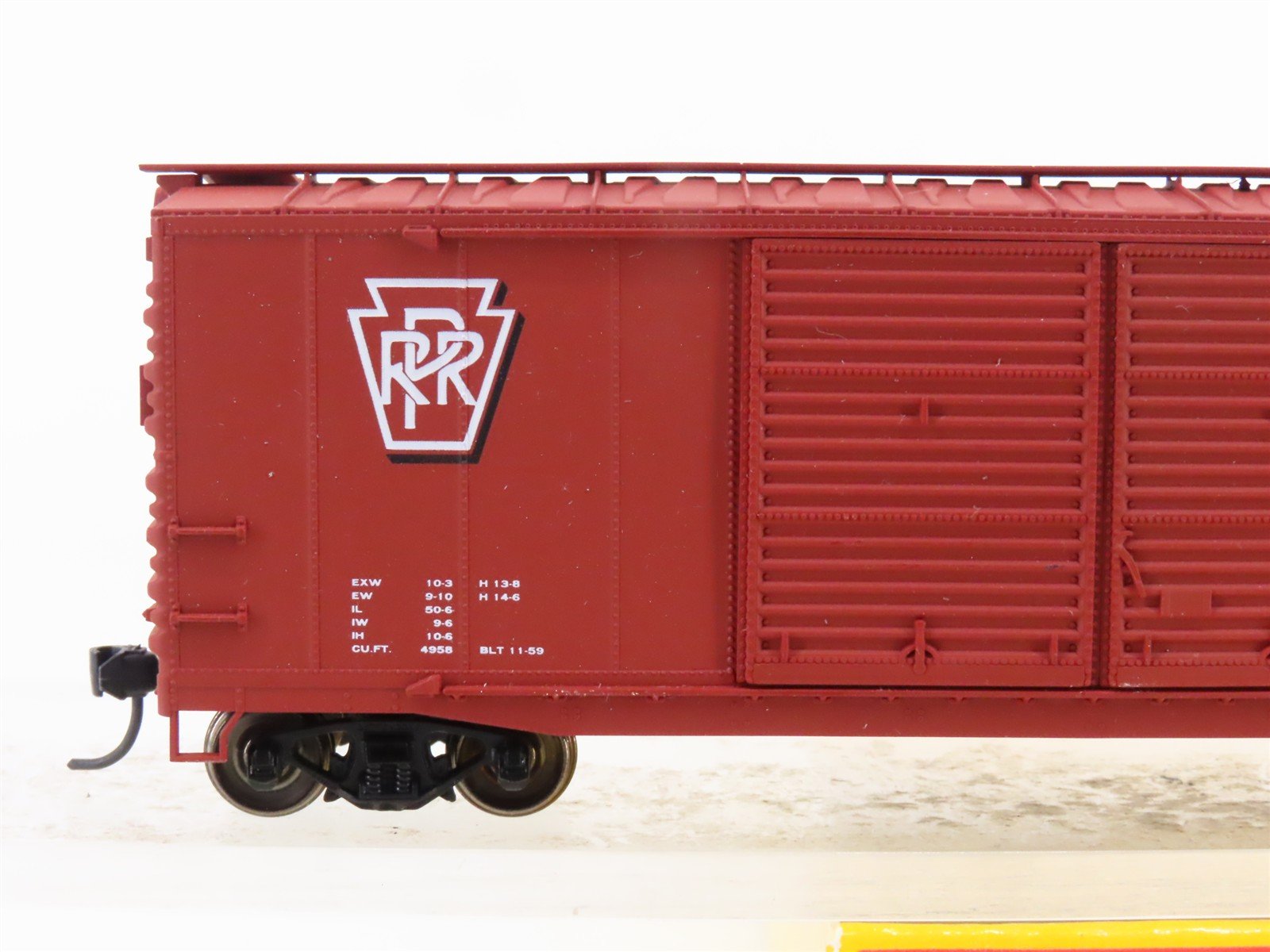 HO Accurail 5204 PRR Pennsylvania 50' Double Door Box Car #608936 - Upgraded