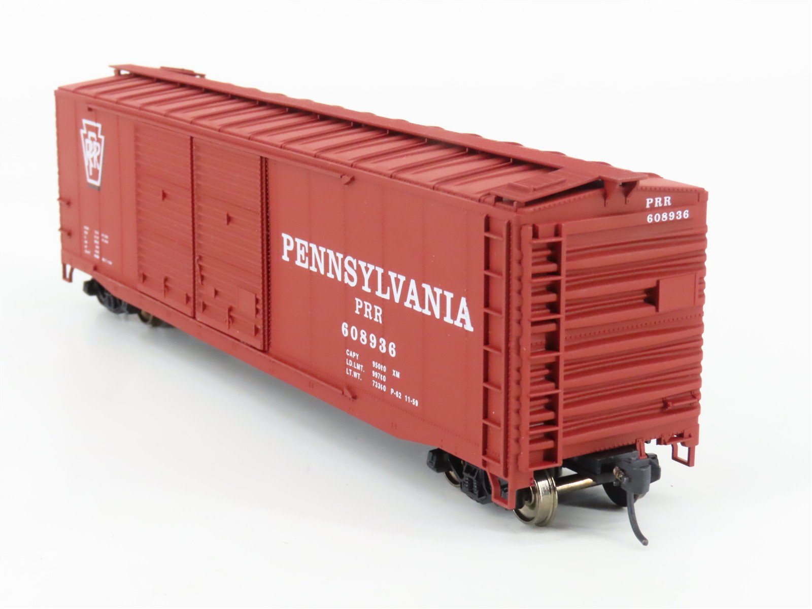 HO Accurail 5204 PRR Pennsylvania 50' Double Door Box Car #608936 - Upgraded