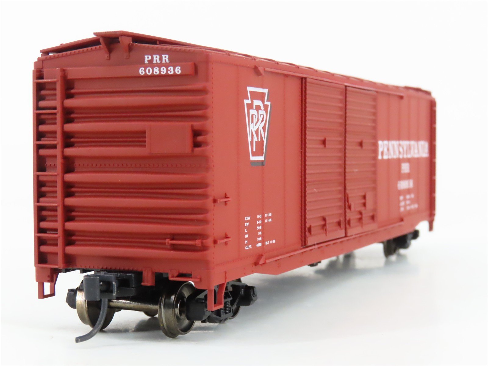 HO Accurail 5204 PRR Pennsylvania 50' Double Door Box Car #608936 - Upgraded