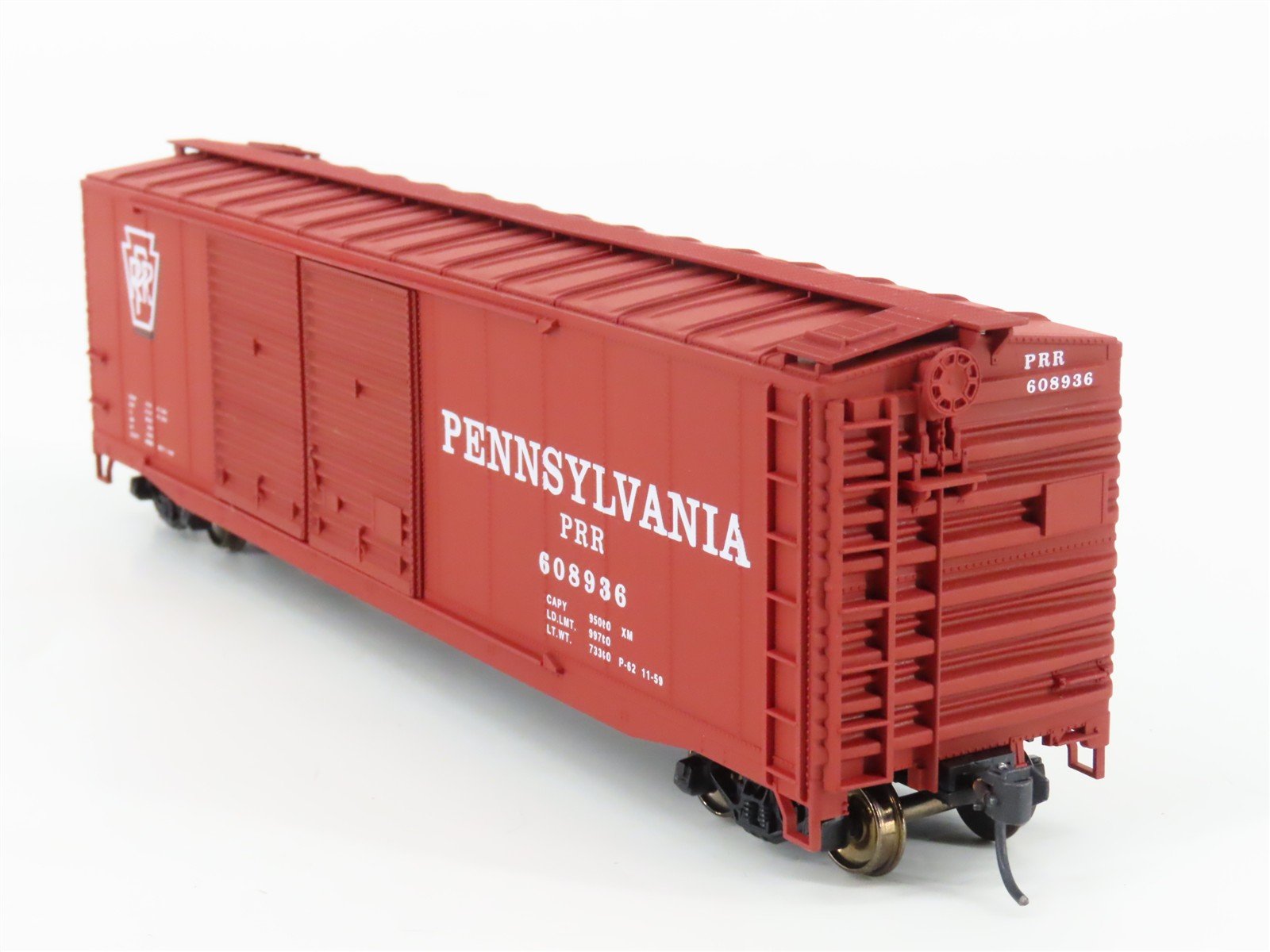 HO Accurail 5204 PRR Pennsylvania 50' Double Door Box Car #608936 - Upgraded