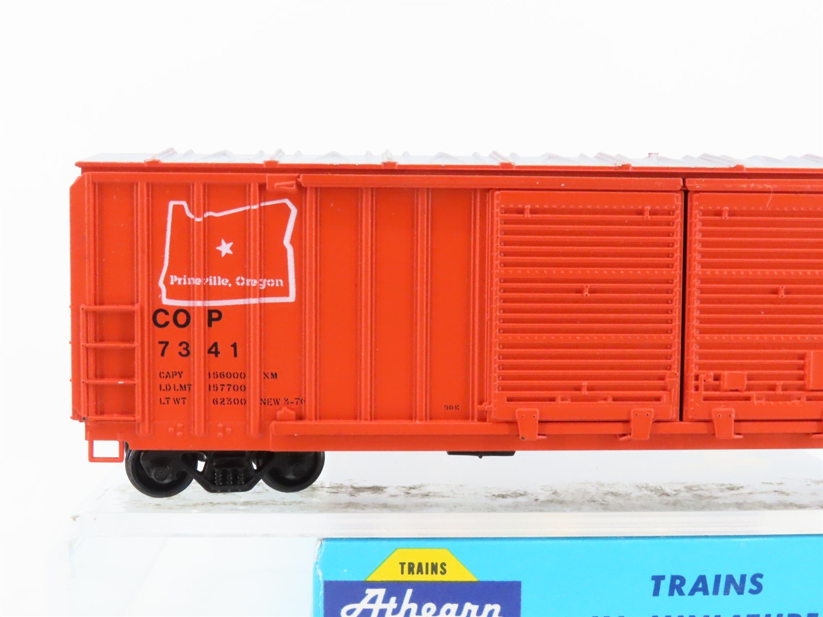 HO Athearn 5073 COP City of Prineville 50' Railbox Box Car #7341 - Upgraded