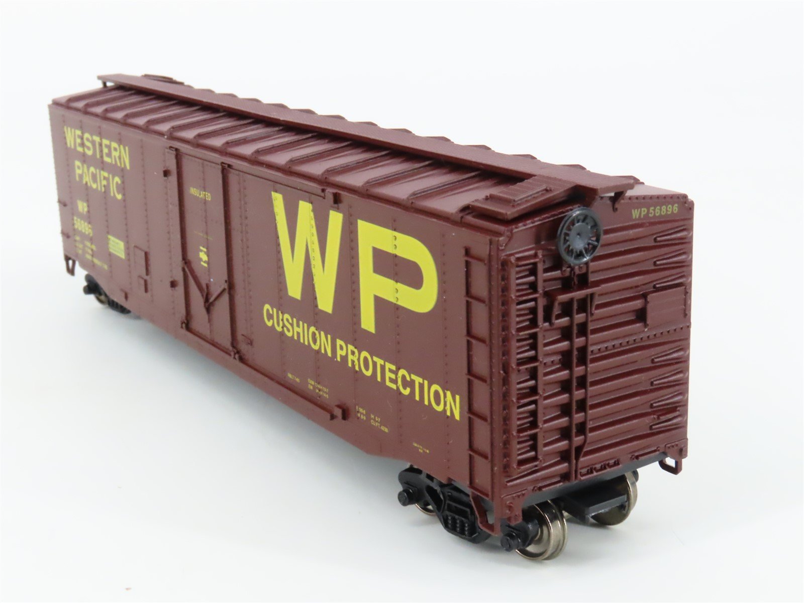 HO Scale Athearn 1323 WP Western Pacific 50' Plug Door Box Car #56896 - Upgraded