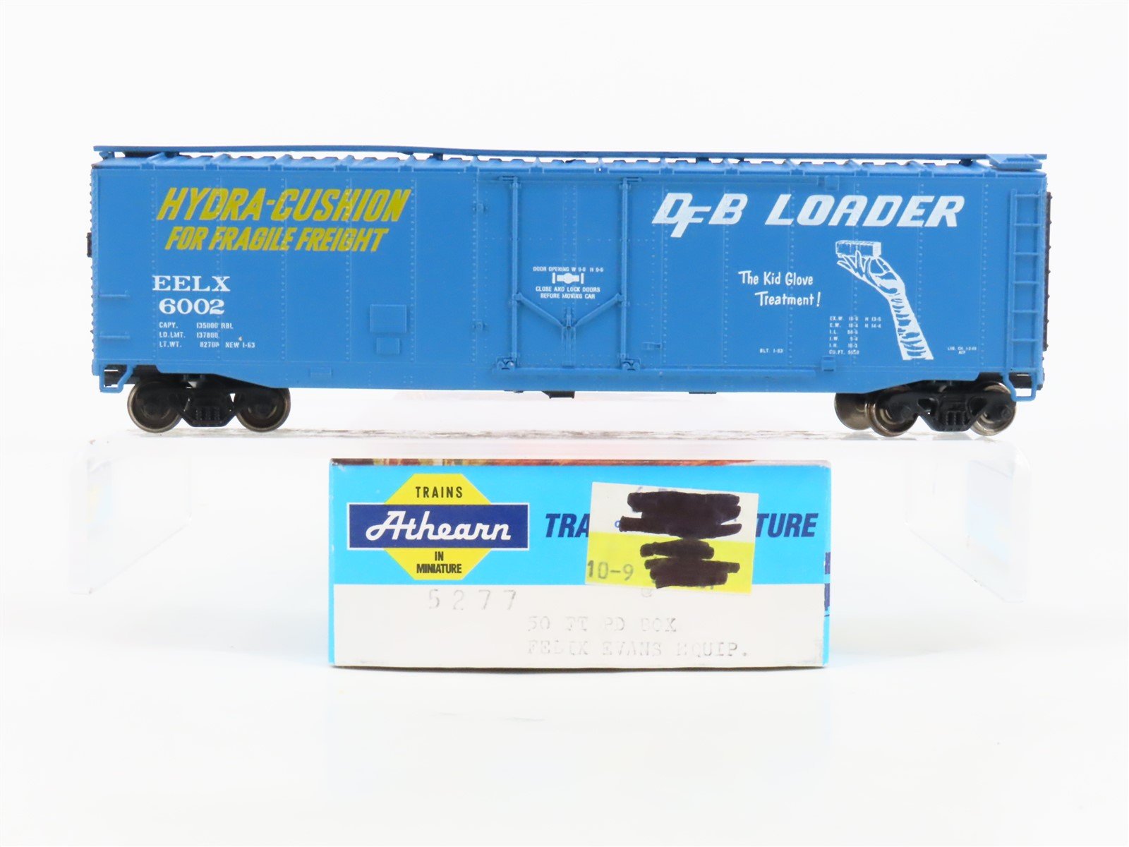 HO Athearn 5277 EELX Evans Equipment 50' Plug Door Box Car #6002 - Upgraded