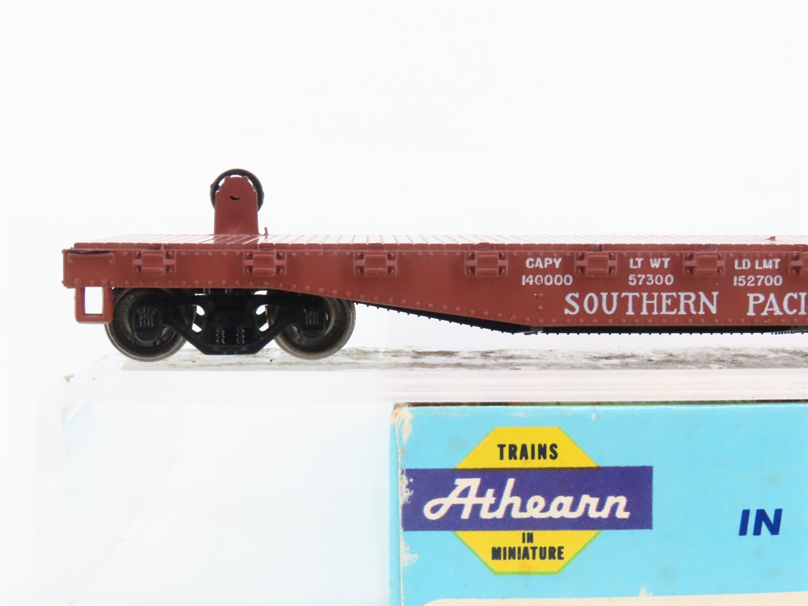 HO Scale Athearn 1398 SP Southern Pacific 50' Flat Car #30259 - Upgraded