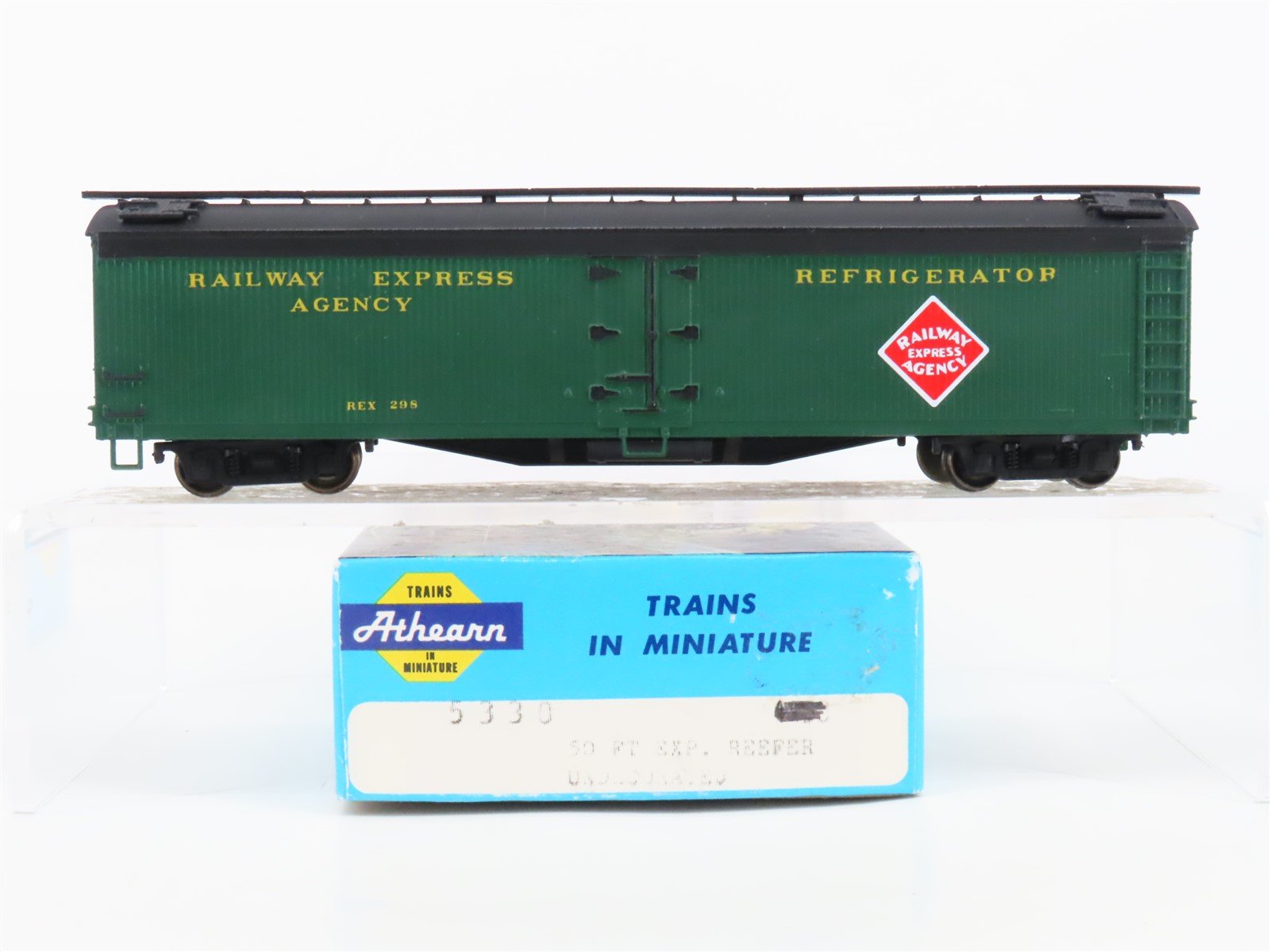 HO Scale Athearn 5330 REX REA 50' Express Reefer #298 - Custom - Upgraded
