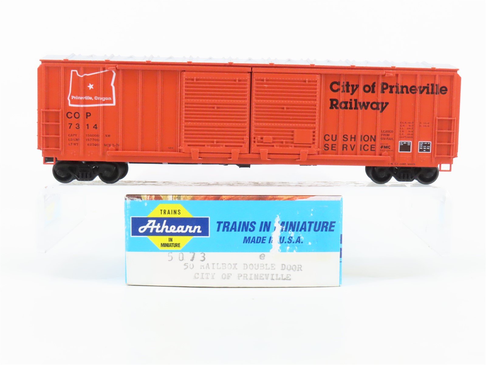 HO Athearn 5073 COP City of Prineville 50' Railbox Box Car #7314