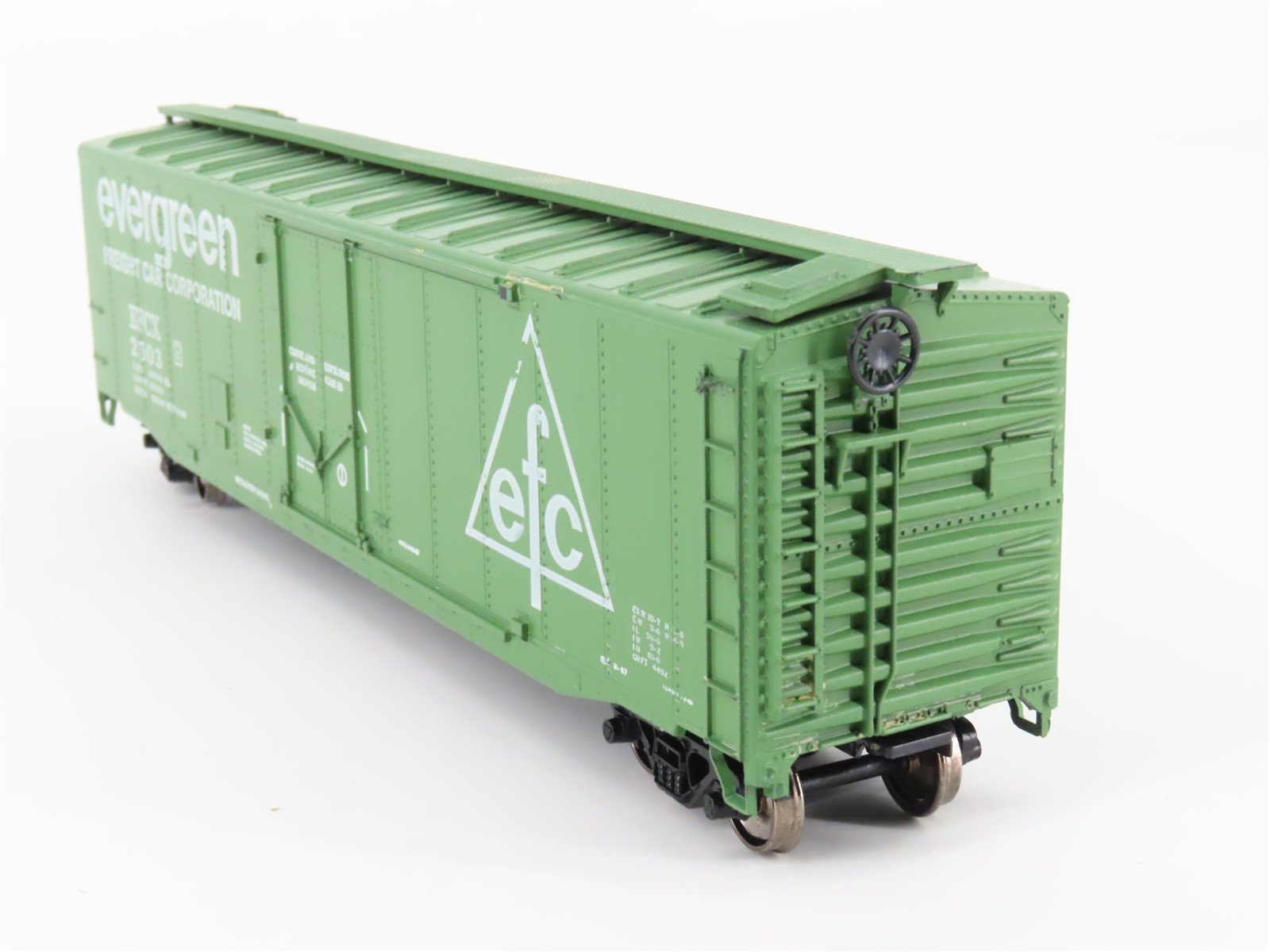 HO Scale Athearn 5272 EFCX Evergreen 50' Plug Door Box Car #2503 - Upgraded
