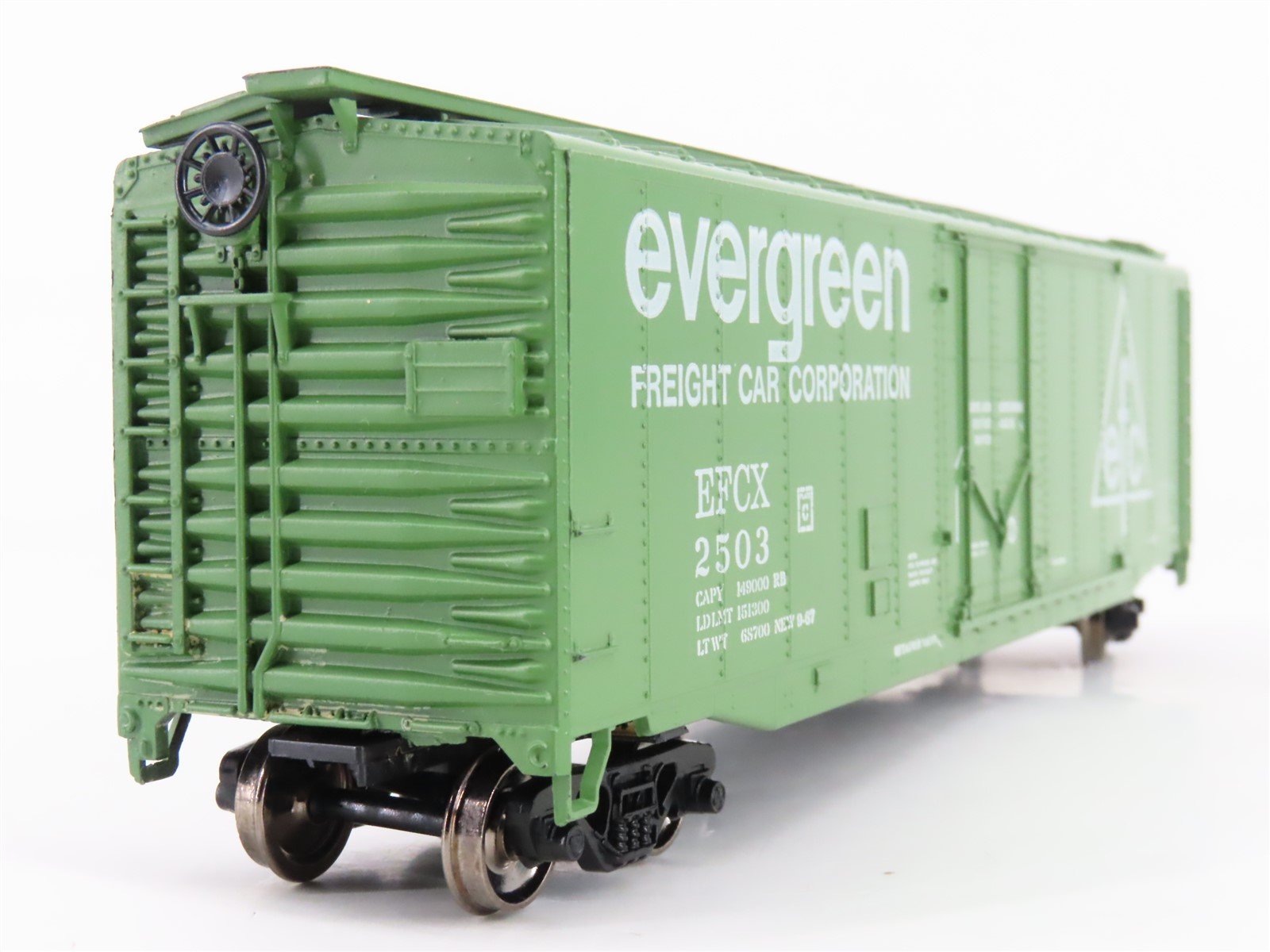 HO Scale Athearn 5272 EFCX Evergreen 50' Plug Door Box Car #2503 - Upgraded