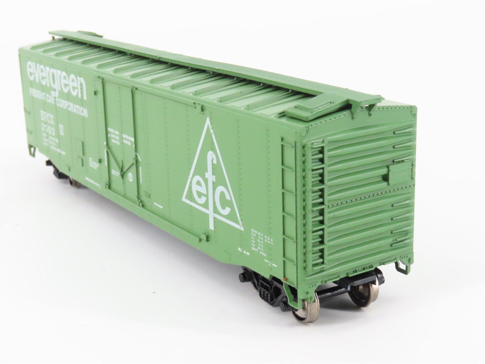 HO Scale Athearn 5272 EFCX Evergreen 50' Plug Door Box Car #2503 - Upgraded