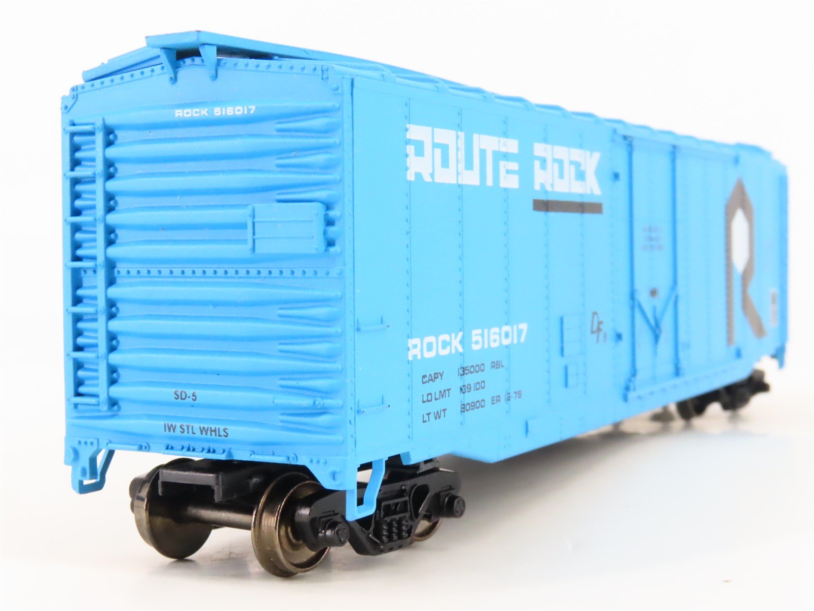 HO Athearn/Rail Runner 114 RI Route Rock 50' Plug Door Box Car #516017 Upgraded