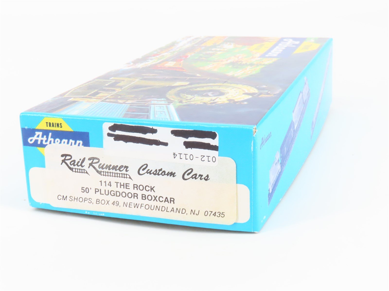 HO Athearn/Rail Runner 114 RI Route Rock 50' Plug Door Box Car #516017 Upgraded