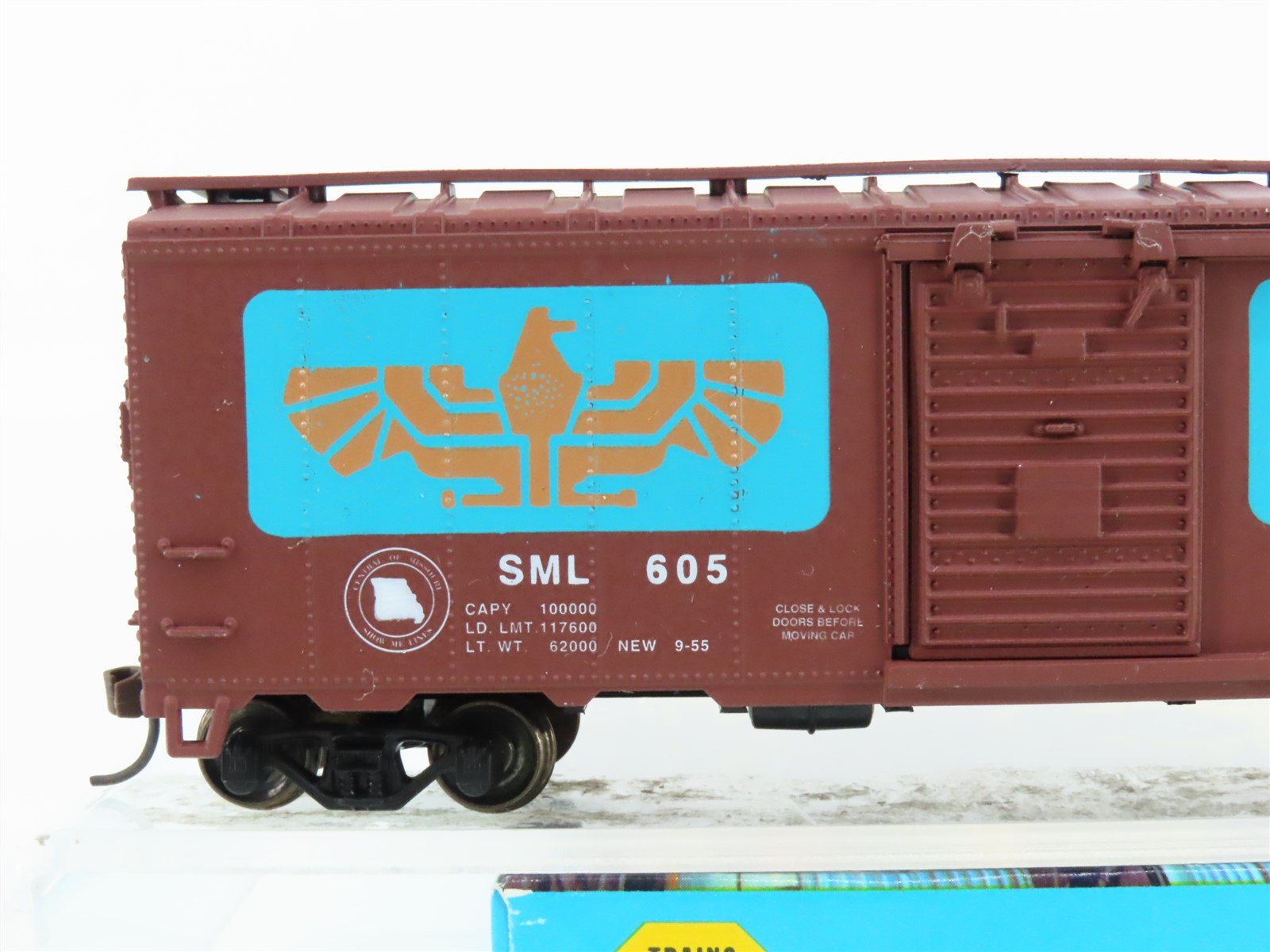 HO Scale Athearn/Show Me SML Santa Fe 40' Single Door Box Car #605 - Upgraded