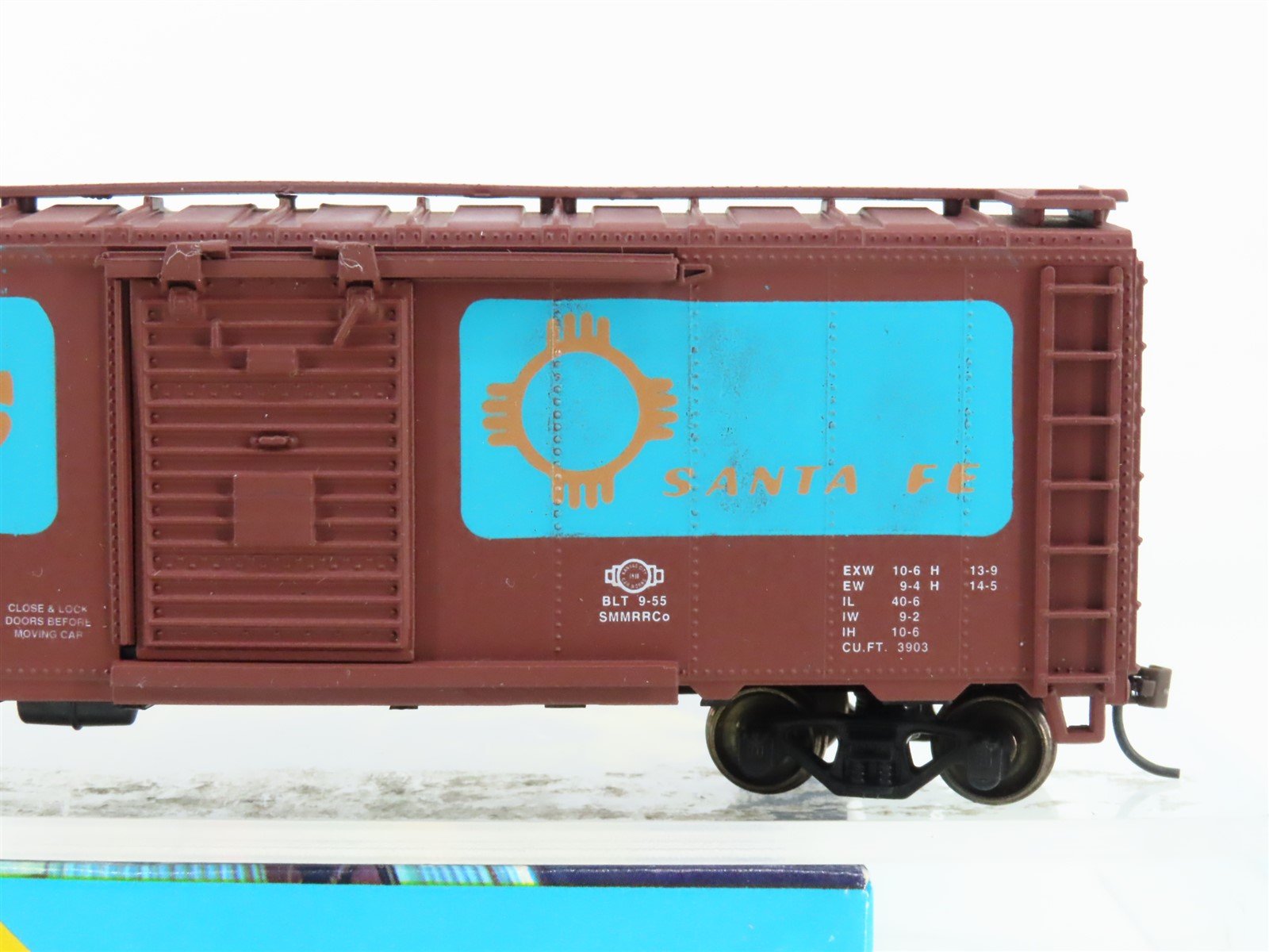 HO Scale Athearn/Show Me SML Santa Fe 40' Single Door Box Car #605 - Upgraded
