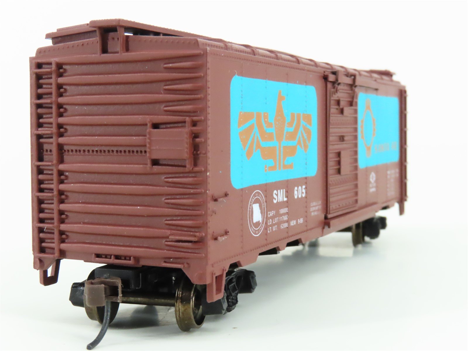 HO Scale Athearn/Show Me SML Santa Fe 40' Single Door Box Car #605 - Upgraded