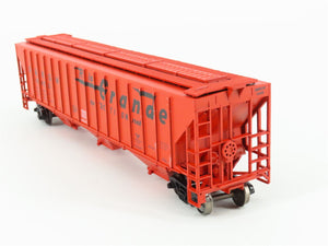 HO Athearn/Rail Runner 238 D&RGW Rio Grande 3-Bay Covered Hopper #15493 Upgraded